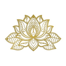 Wallity Lotussa-2 Accesorio Decorativo de Pared Dorado